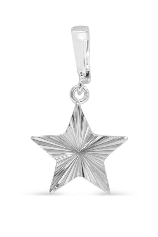 Charm Era Silver Radiant Star Charm CE-122-S