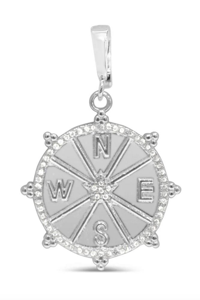 Charm Era Silver Compass Charm CE-123-S