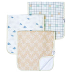 Copper Pearl Sol Premium Burp Cloth Set