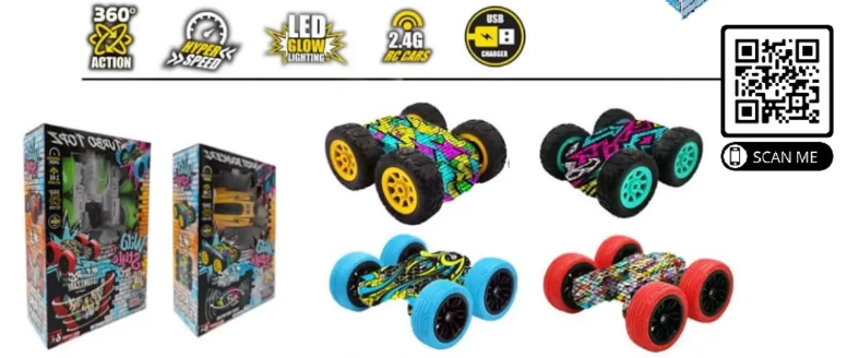 HST Wild Style RC Stunt Car! Assorted Color and Pattern