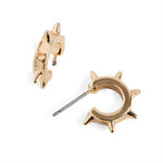 Whispers Gold Ship Wheel Stud Earrings WN004375