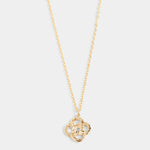 Whispers Clover Knot Dangle Necklace