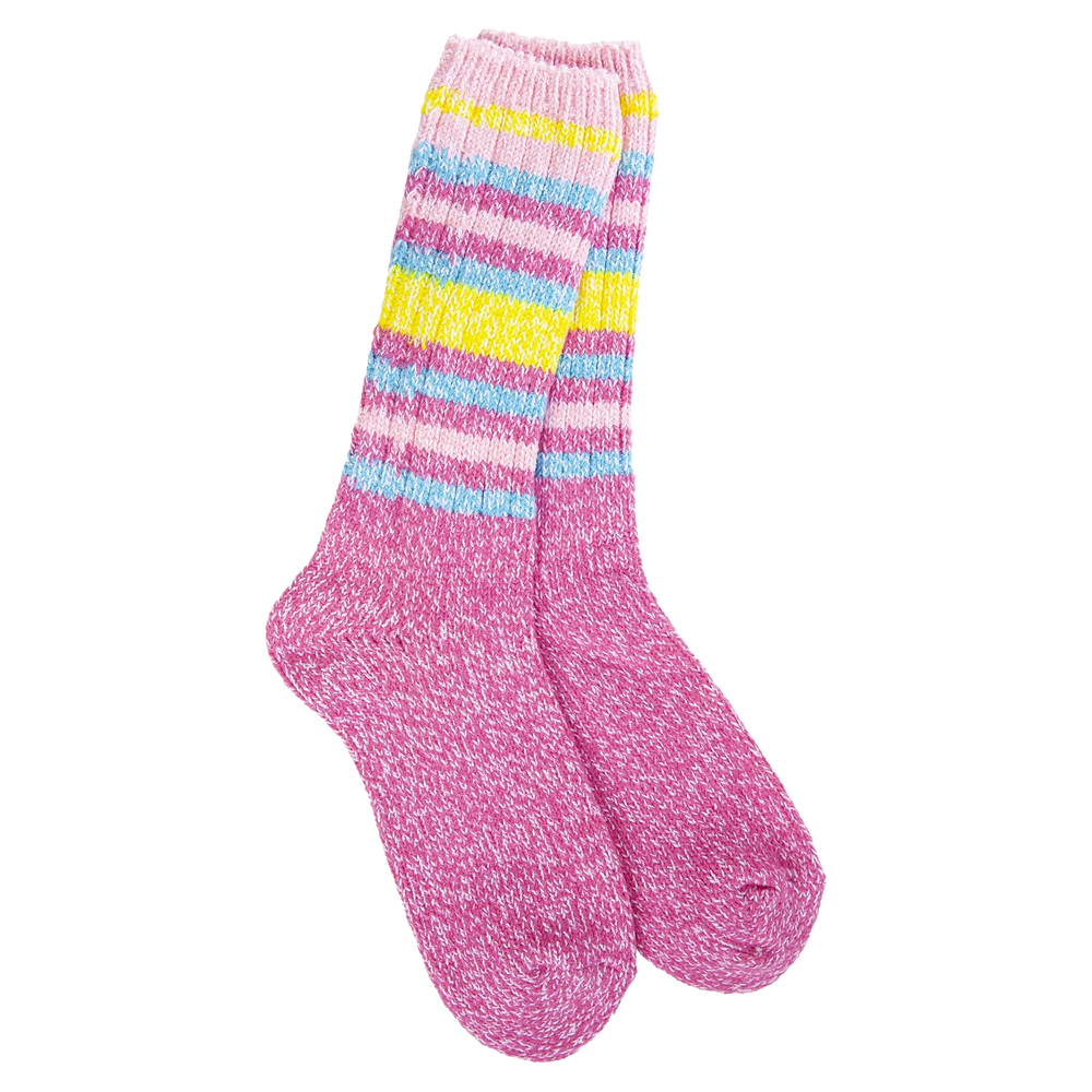 World's Softest Socks Ibis Rose Stripe- 306 WRAGGCRW