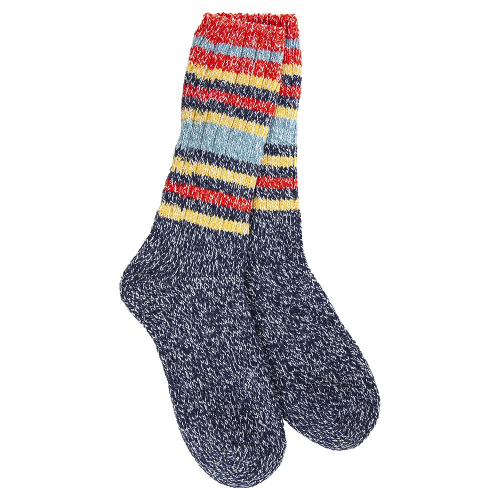 World's Softest Socks Indigo Stripe-524 WRAGGCRW
