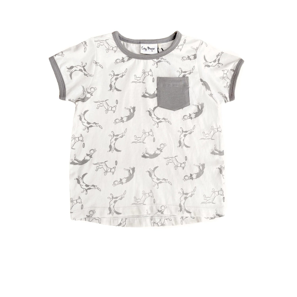 City Mouse Putty Dog Pocket Tee B417