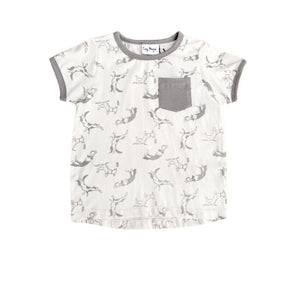 City Mouse Putty Dog Pocket Tee B417