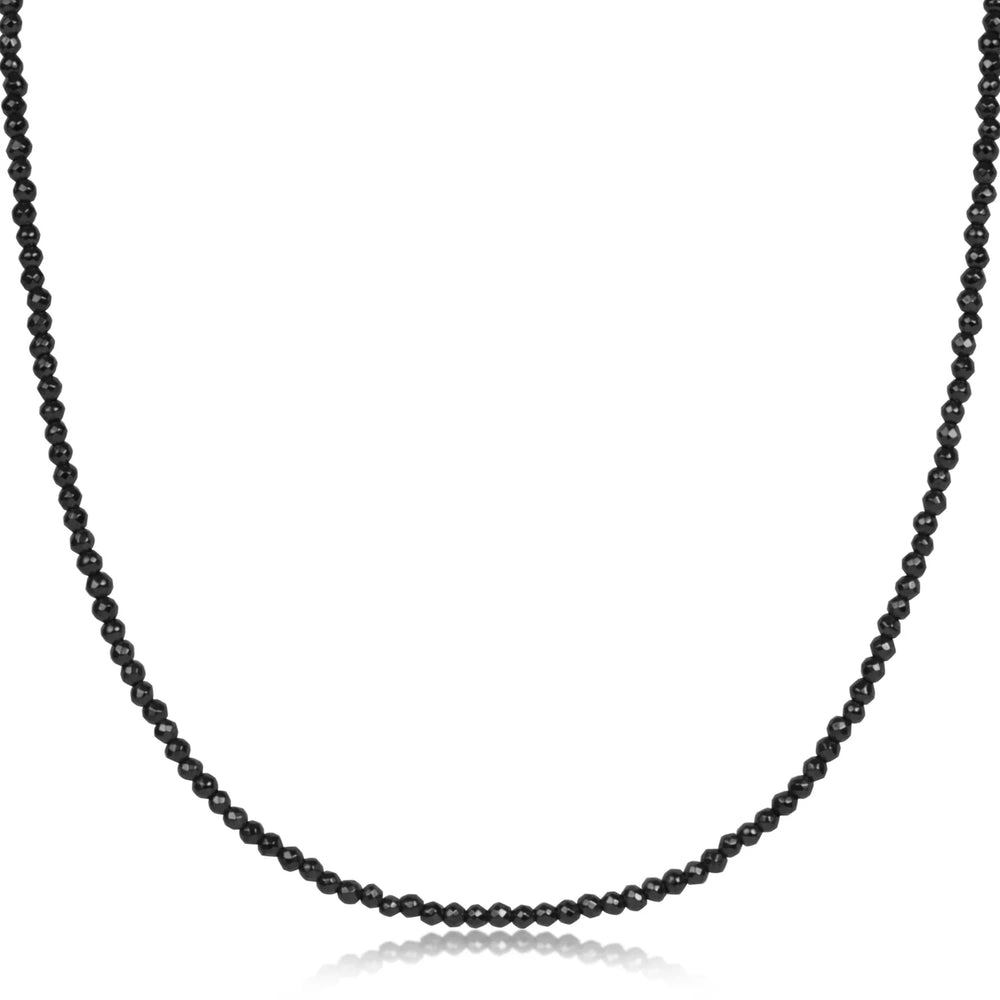 Enewton 15" choker faceted hematite 2mm bead N15FHEM2