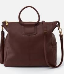 Hobo Large Sheila Pebbled Leather Mahogany
