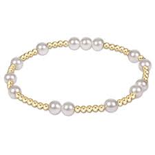 Enewton Hope Unwritten Gold and Pearl Bead Bracelet 6mm BHOPUNWPE6