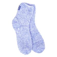 World's Softest Socks Cozy Collection Bottom Grips Persian Blue 75157