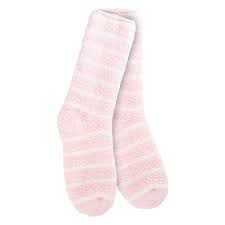 World's Softest Socks Candy Stripe Pink 74551