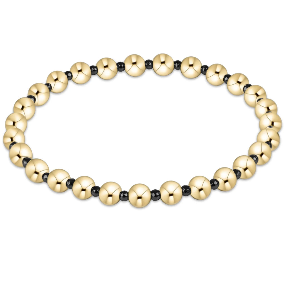 Enewton EXTENDS faceted hematite grateful pattern 5mm bead bracelet BEXFHEMGRAP5