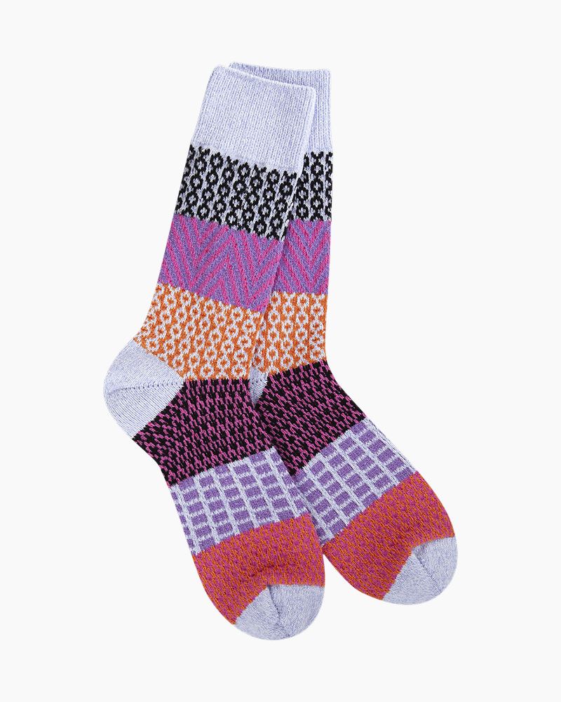 World's Softest Socks Lavender Stripe-464 WS66614
