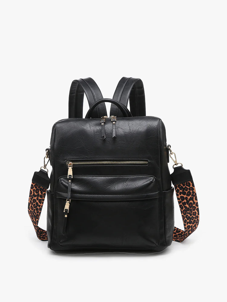 Jen & Co Black Amelia Backpack BP1993-BK