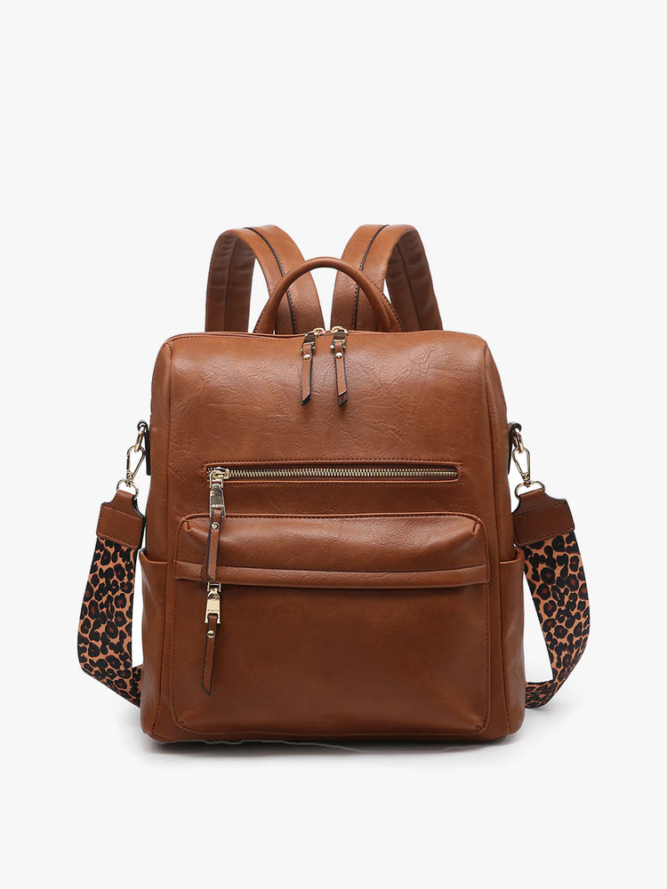 Jen & Co Brown Amelia Backpack BP1993-BR