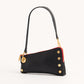 Hammitt Nash Pochette - Black/Brushed Gold Red Zip