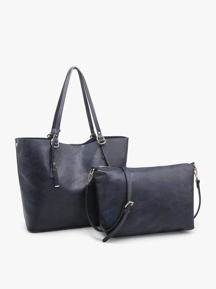 Jen & Co Navy Iris Tote M1614-NV