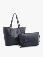 Jen & Co Navy Iris Tote M1614-NV