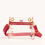 Hammitt Tony Small - Clear/Poppy Red
