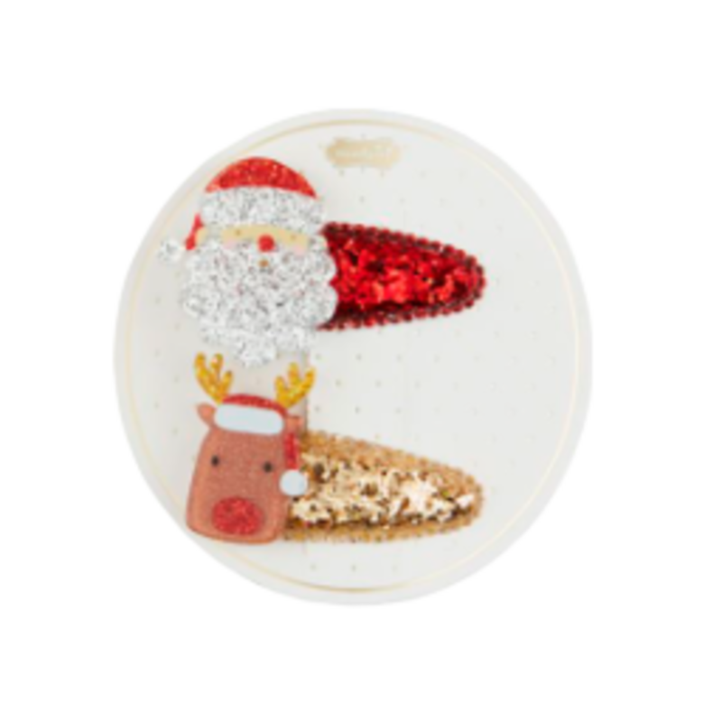 Mud Pie Santa Hair Clips 10160176SA