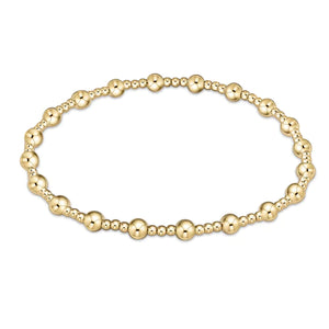 Enewton Extends Classic Sincerity Bead Bracelet-4mm Gold BEXCLSINPG4