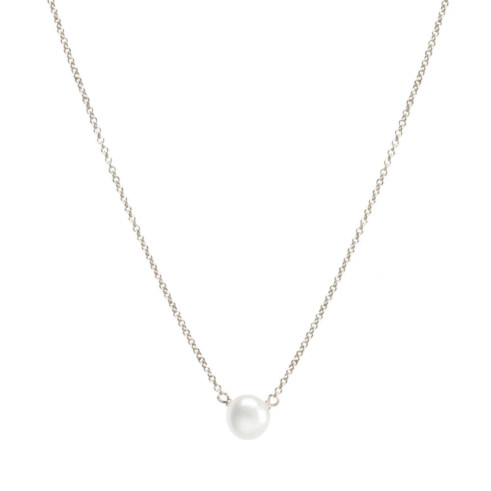 Dogeared Small Pearl Bridesmaid Necklace