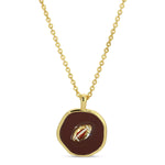 Splendid Iris Touchdown! Football Pendant Necklace N3386-GBR