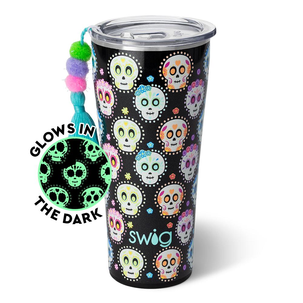 S102-C32-SL Swig 32oz Tumbler Sugar Skulls