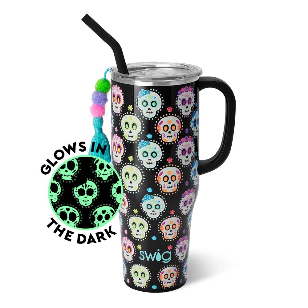 S102-M40-SL Swig 40oz Mega Mug Sugar Skulls