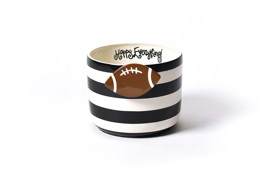 Happy Everything Black Stripe Mini Bowl MINI-BWL-BLK