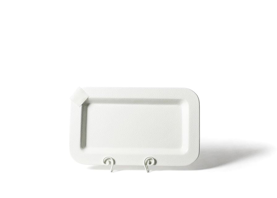 Happy Everything White Small Dot Mini Rectangle Entertaining Platter 165-SDOT-WT2