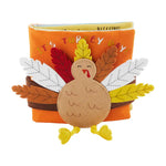 Mud Pie Turkey Day Book With Headband 11480021