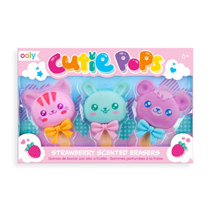 
            
                Load image into Gallery viewer, Cutie Pop Strawberry Scented Erasers
            
        