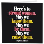 Strong Women Greeting Card