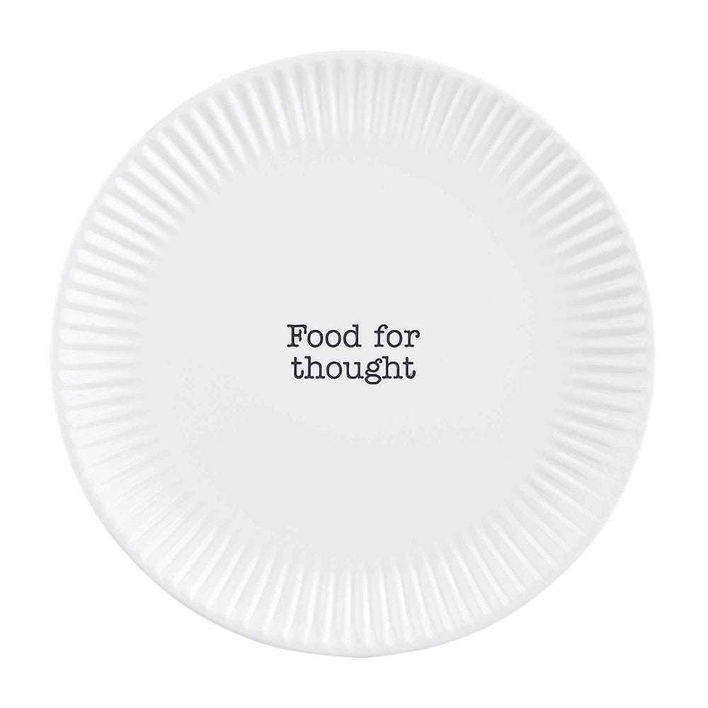 Mud Pie Melamine Food for Thought Salad Plate 42200073T