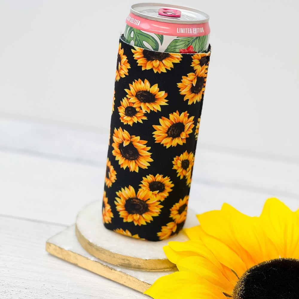 Insulated Skinny Can Cooler Sunflower