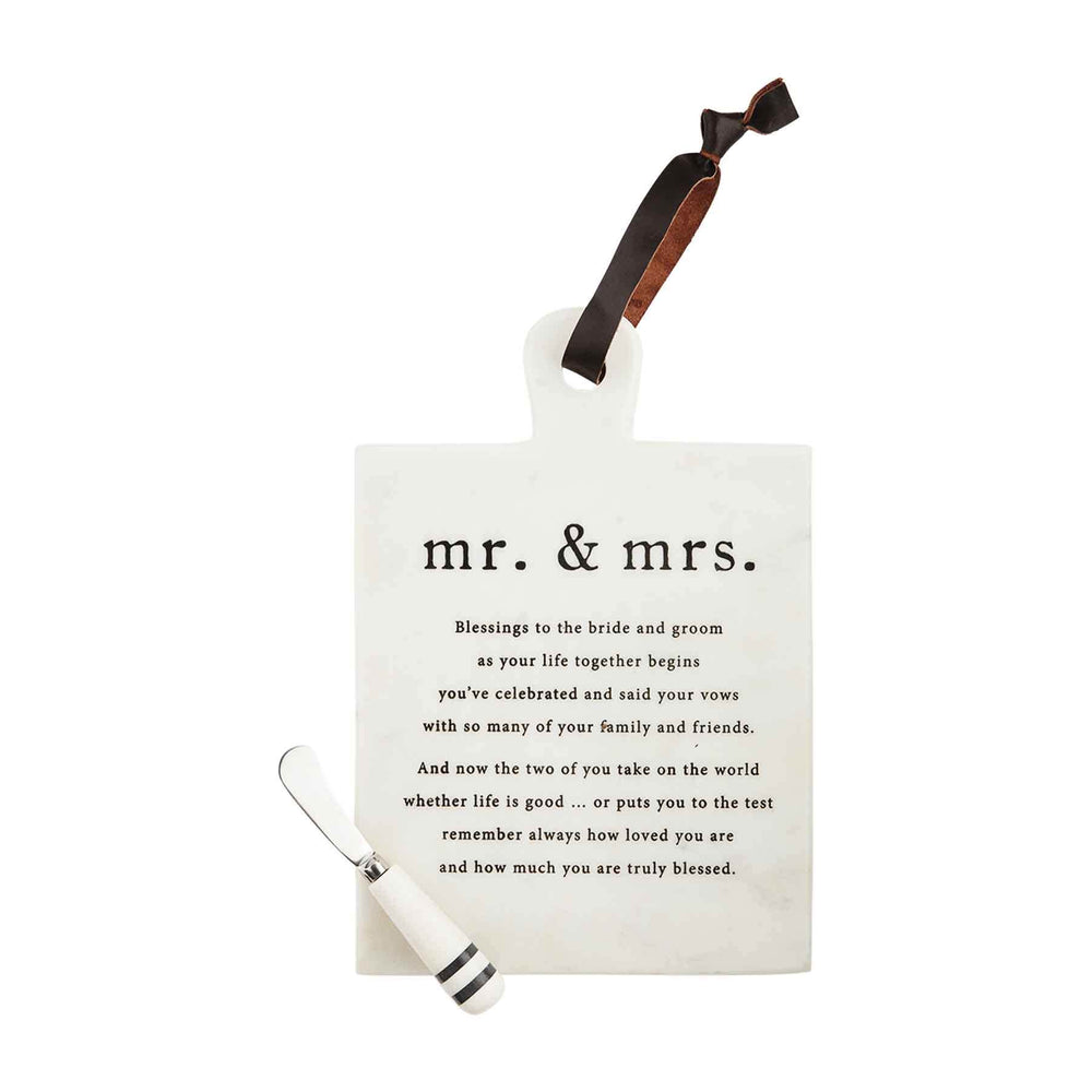 
            
                Load image into Gallery viewer, Mud Pie Mr. &amp;amp; Mrs. Marble Board Set 47500192
            
        