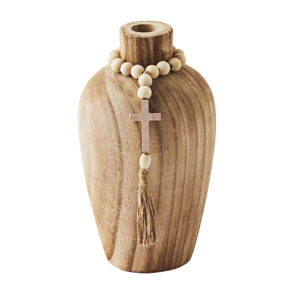 
            
                Load image into Gallery viewer, 47700270C Mud Pie Cross Paulownia Beaded Vase *PICK UP ONLY*
            
        