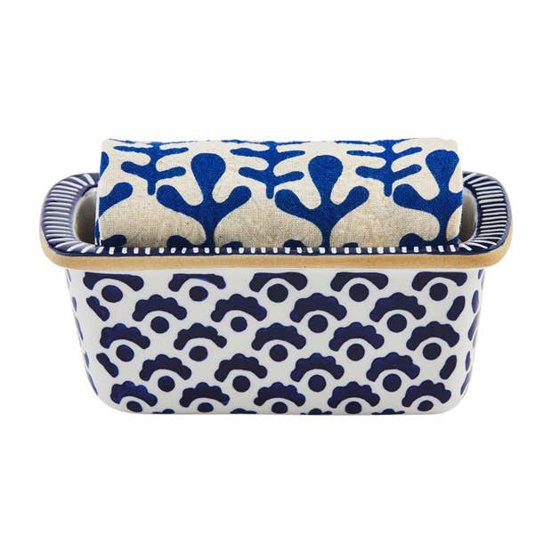 
            
                Load image into Gallery viewer, Mud Pie Blue Indigo Mini Loaf Set 48010061B *PICK UP ONLY*
            
        