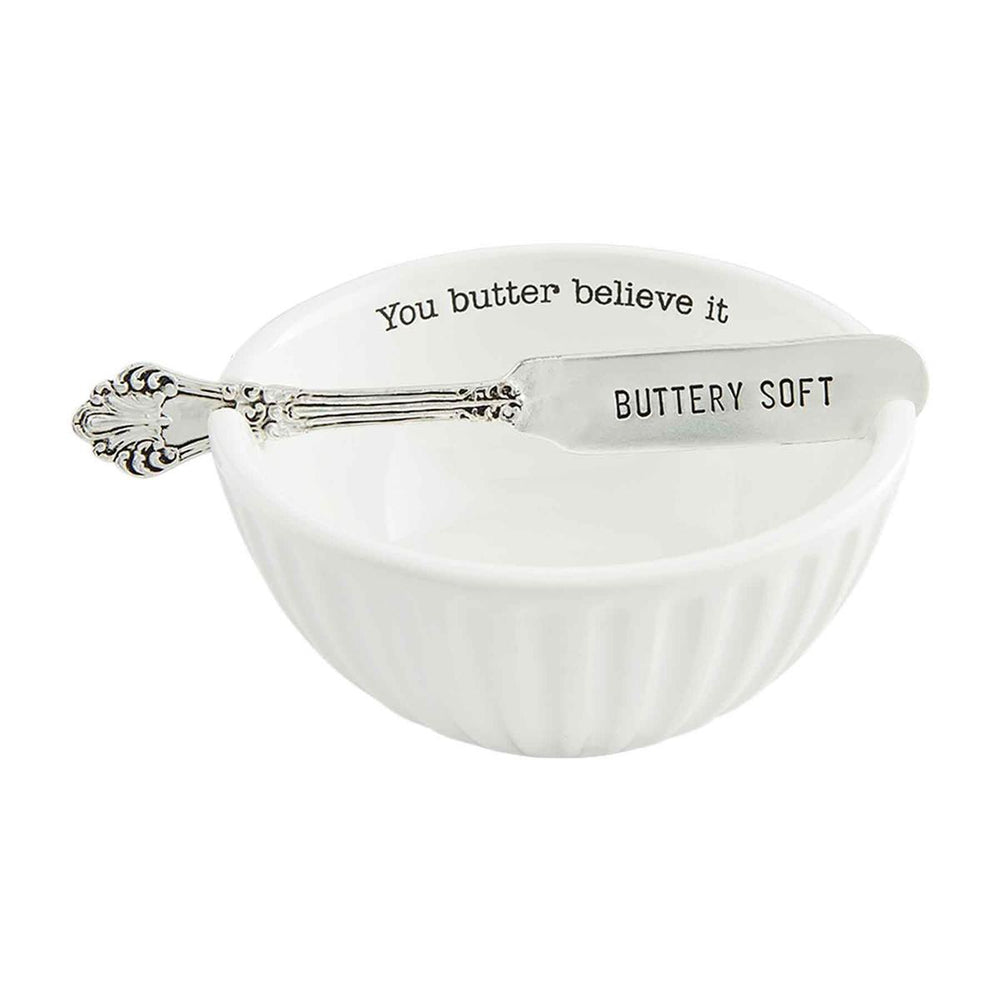 Mud Pie Soft Butter Dish Set 48700021