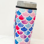 Insulated Cold Cup Sleeve with Handle Mermaid