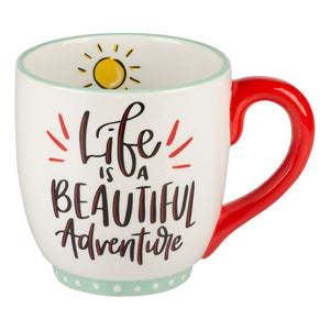 Life is a Beautiful Adventure Camper Ceramic Mug