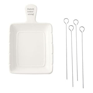 Mud Pie Kabob Serving Set 5 Piece