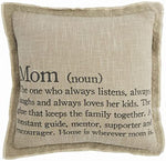 Mud Pie Mom Definition Pillow 41600655M