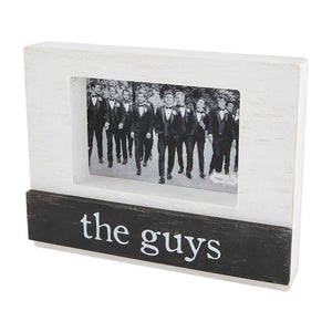 
            
                Load image into Gallery viewer, Mud Pie The Guys Distressed Wooden 4x6 Frame 46900464
            
        