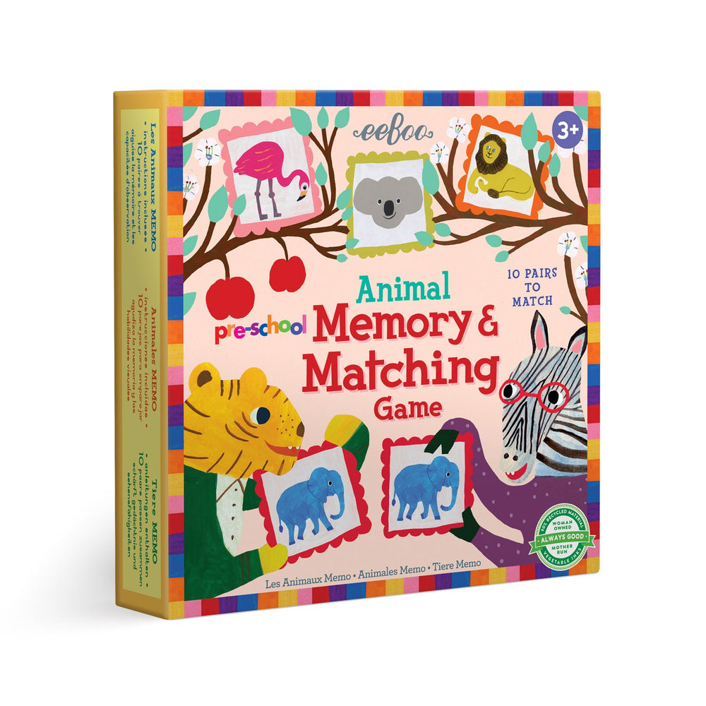 
            
                Load image into Gallery viewer, eeBoo Pre-School Animal Memory and Matching Game
            
        