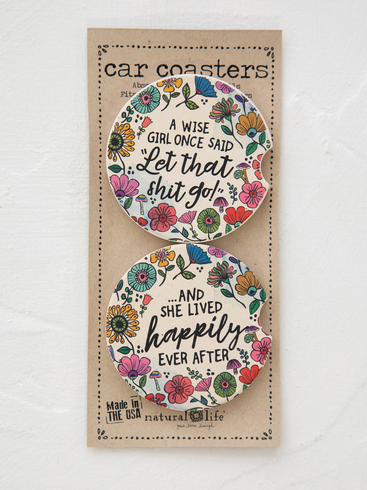 Natural Life Car Coaster Sets