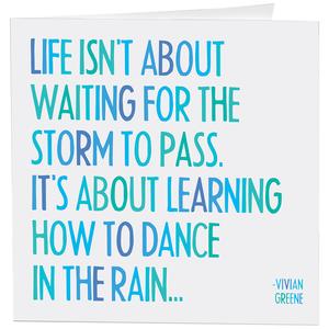 Dance in the Rain Greeting Card