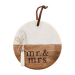 Mud Pie Mr. & Mrs. Board Set 47500148 *PICK UP ONLY*