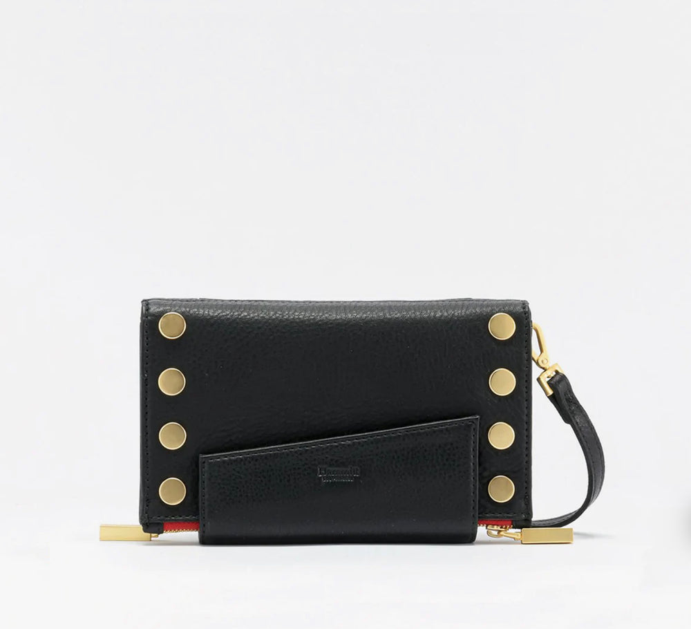 Hammitt Bags- Small Levy Crossbody Black with Red and Gold